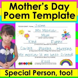 post ti The Teacher's Post | Tips and Resources for Primary Teachers Mother's Day Poem Template