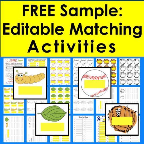 post ti Engaging Editable Sight Word Games for First Grade and Kindergarten Practice and 5 Reasons to Use Them Editable Matching Games FREEBIE