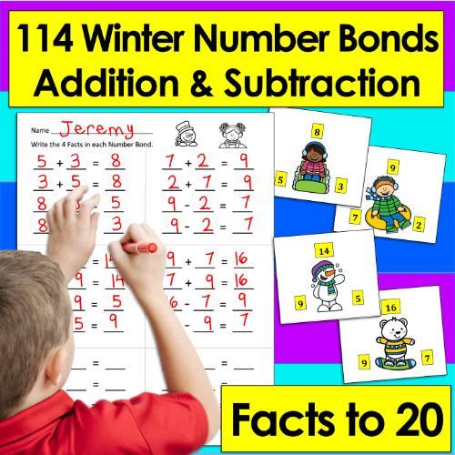 post ti 10 Winter Crafts and 1 1 Appealing Winter Activities for Kids 114 Number Bonds for Addition and Subtraction with a boy in a red shirt