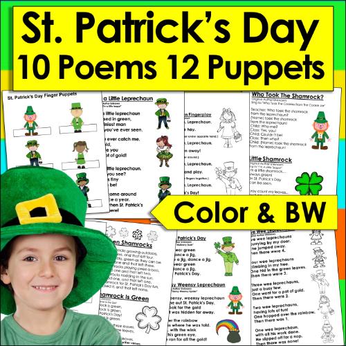 post ti 7 Magical St. Patrick’s Day Activities Your Students Will Love! St. Patrick's Day Poems, Songs and Finger Puppets
