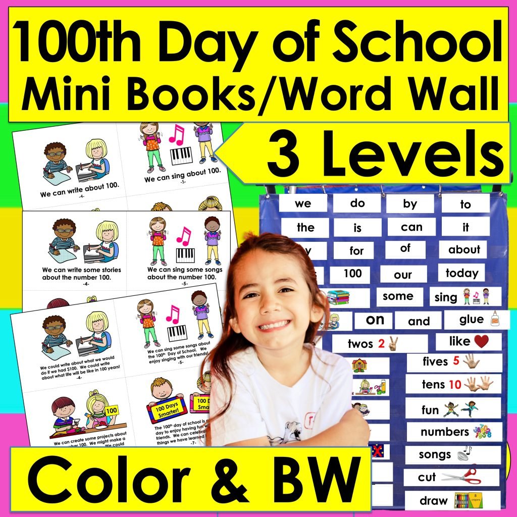 post ti 5 100th Day of School Activities for K/1 100th Day of School Mini Books Cover