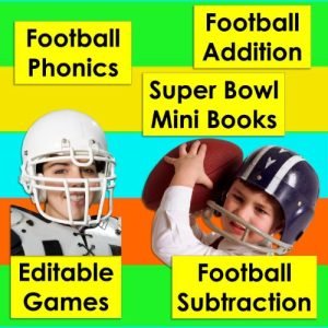 a girl and a boy wearing football helmets