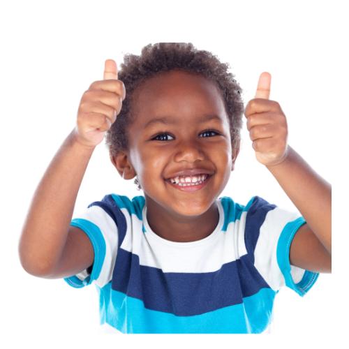 Happy Chld With 2 Thumbs Up
