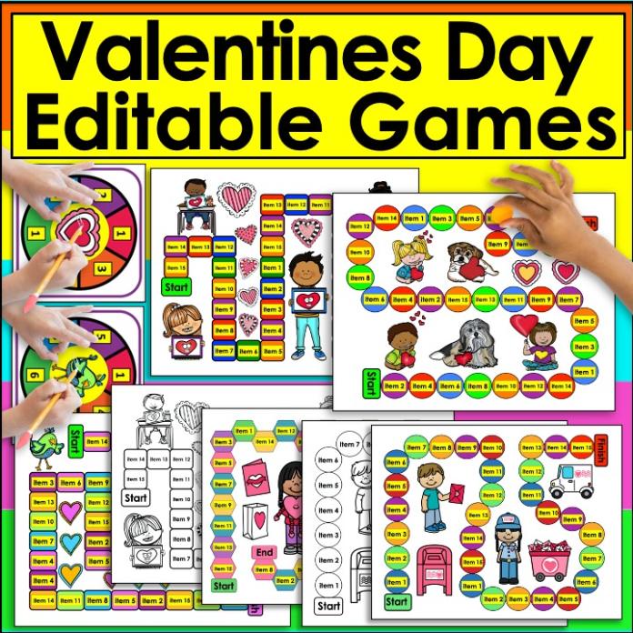 post ti 2 Helpful Valentines Day FREEBIES & Engaging Activities for K/1 Valentines Day Editable Gameboards