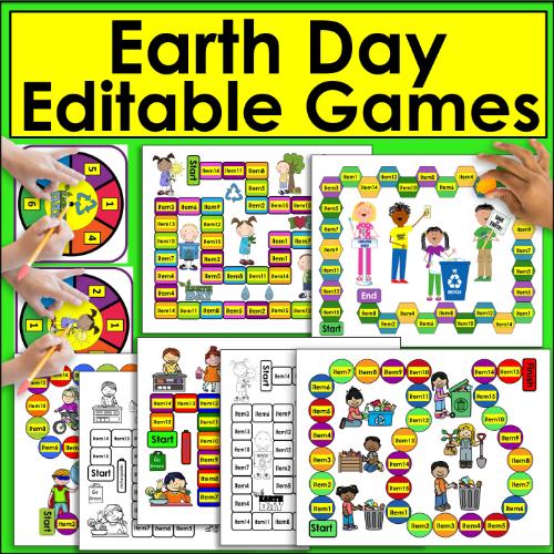 post ti Celebrate & Learn with This Engaging Earth Day Bundle for K-2! ๐ฟโป๏ธ Earth Day Editable Games for Any List
