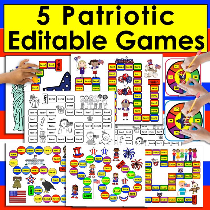 post ti πΊπΈ Make Memorial Day Meaningful with This Engaging Bundle for K-1! ποΈ Editable Patriotic Games Cover