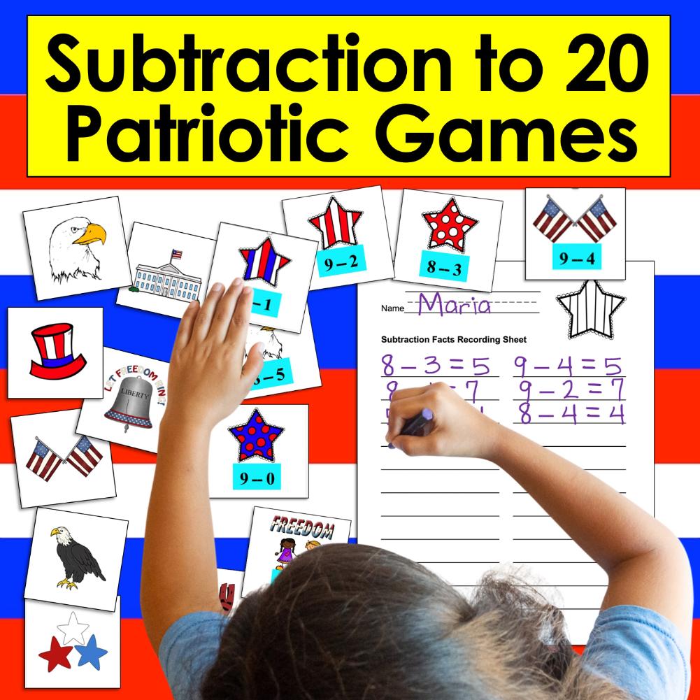 post ti πΊπΈ Make Memorial Day Meaningful with This Engaging Bundle for K-1! ποΈ Patriotic Subtraction Facts Cover