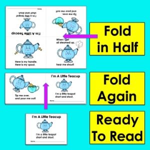 post ti 22 Nursery Rhymes: Foldables, Posters, Puppets, Props, Sequencing Folding Directions