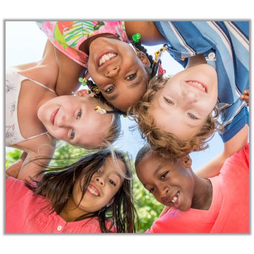 kind children in a circle