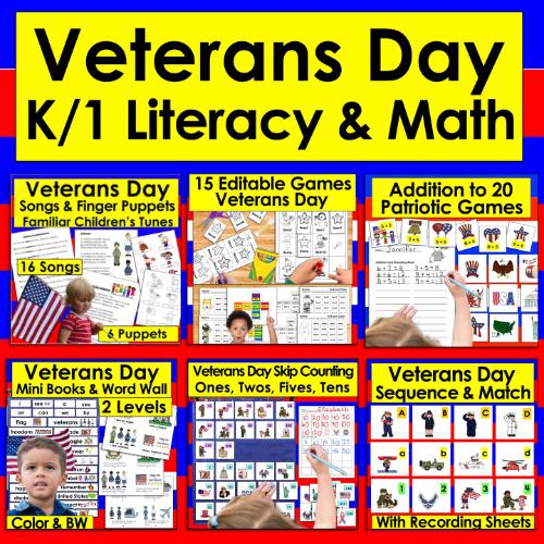 Veterans Day Bundle for K/1