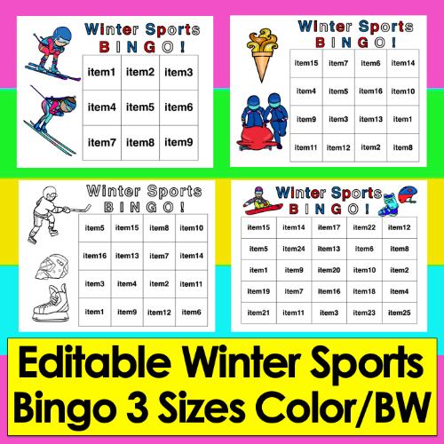 post ti 7 Winter Olympics Activities for Kindergarten and First Grade Winter Olympics Bingo